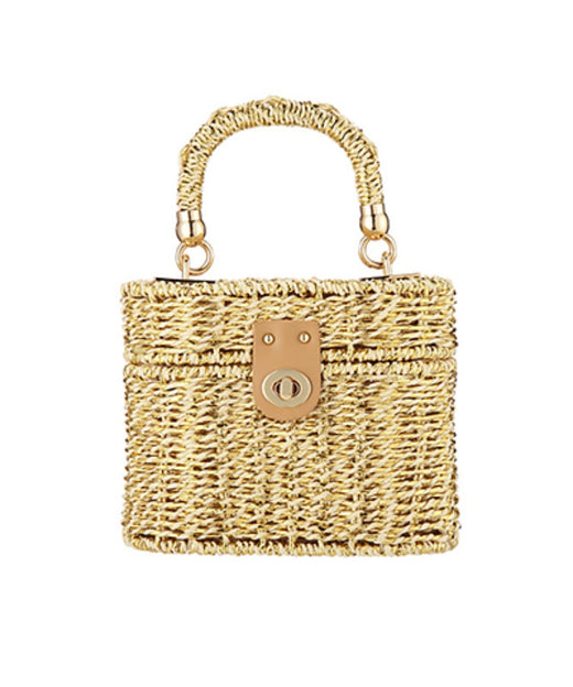 Metalic Straw Bag