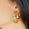 Large Gold Gilded Hoops