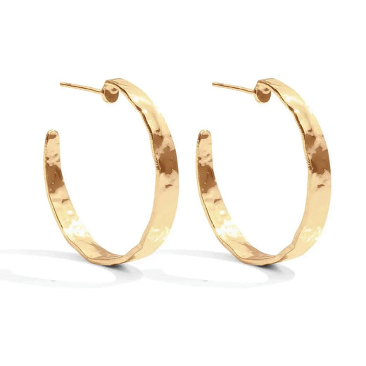 Large Gold Gilded Hoops