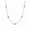 Julie Vos, Hydra Delicate Station Necklace Turquoise Blue