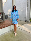 Grace Luxe Feather Caftan Midi Dress