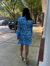 Grace Luxe Feather Caftan Midi Dress