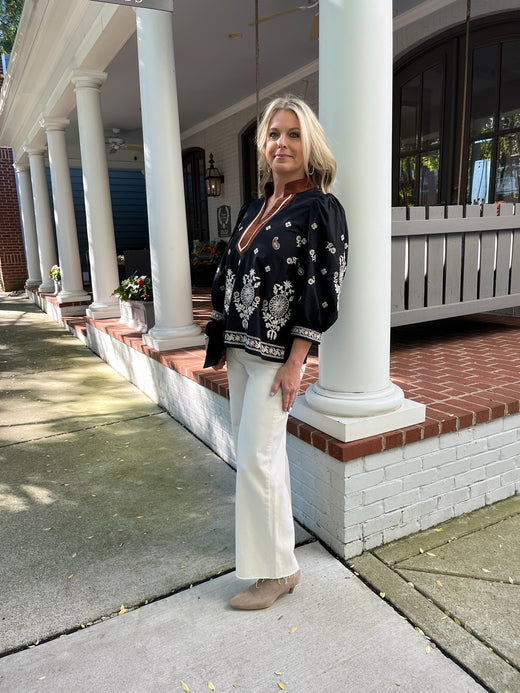 Holly Embroidered Shirt