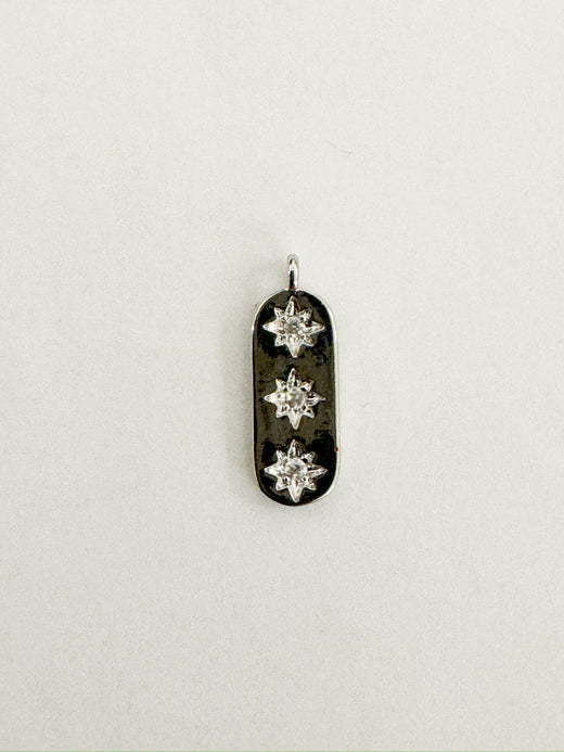 Three Gold Star Charm