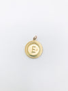 Initial Charm - Round Coin Letter