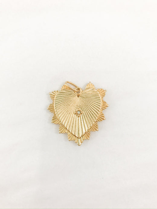 Textured Heart Pendant