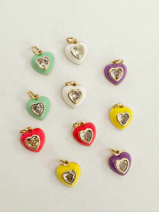 Rhinestone Mini Heart