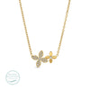 Pave Flower Necklace