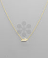 Paved CZ State Map Necklace