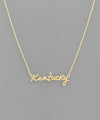 State Letter Necklace