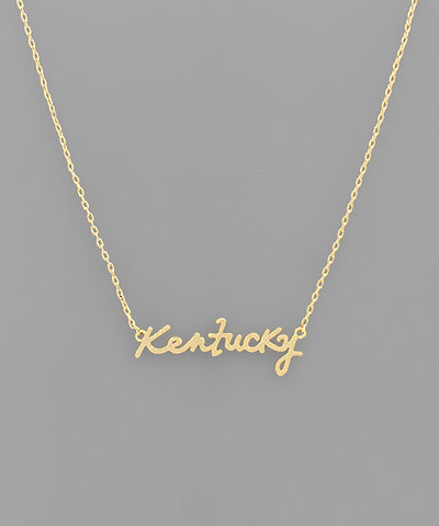 State Letter Necklace