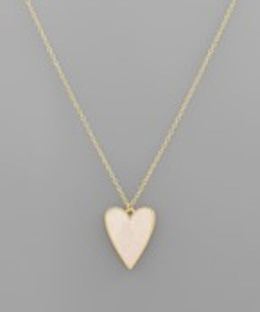 Heart Shell Pendant Necklace