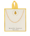 Necklaces - 16” 18k GF Braided Chain