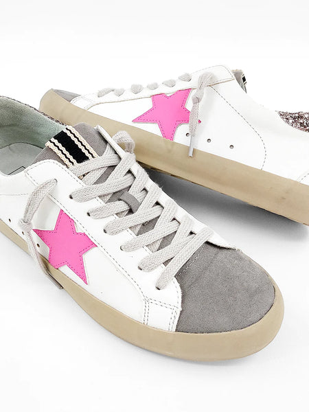 The Pink Superstar Sneakers: Golden Inspired Sparkly Sneakers 9