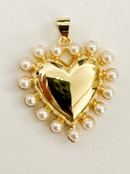 Dotted Pearl Heart
