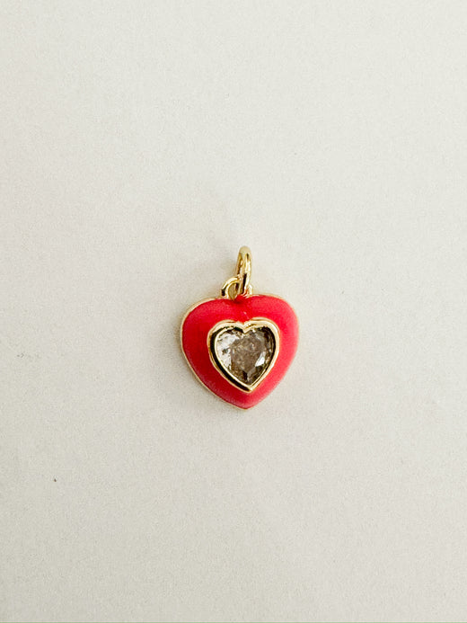 Rhinestone Mini Heart