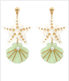 Glitter Starfish and Shell Earrings