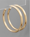 75mm Gold Hoops