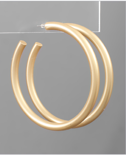 75mm Gold Hoops
