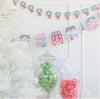 Village Christmas Village & Wreath Banner