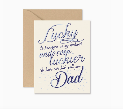 Lucky Dad Greeting Card