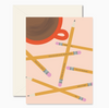 Teacher Pencil Remarks Greeting Card