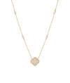 Linked Clover Pendant Necklace