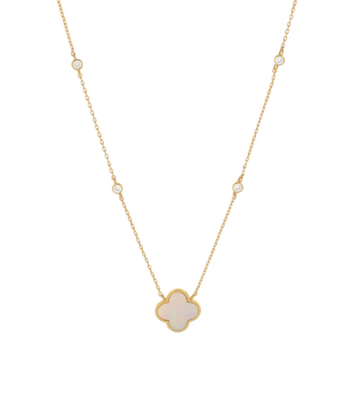 Linked Clover Pendant Necklace