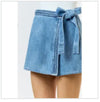 Braided Denim Skort