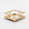 Gold Bamboo COcktail Napkin Tray