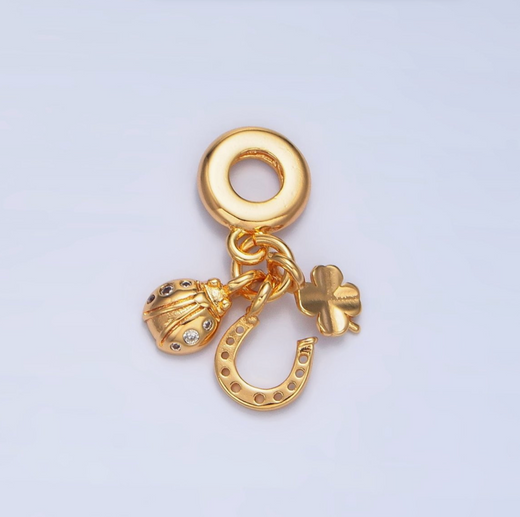 Lucky Horseshoe Ladybug Clover