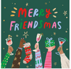 Christmas Cocktail Napkins | Merry Friendsmas