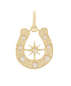 Textured Horse Shoe Charm