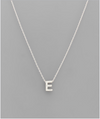 White Gold Dipped Initial Necklace