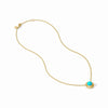Julie Vos, Wave Stone Delicate Necklace- Turquoise