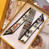Vintage Carriage Illustration Twilly Scarf