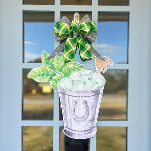 Mint Julep Door Hanger