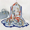 Equestrian Red/Blue Scarf