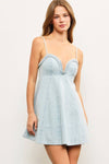 Braided Detail Denim Sundress
