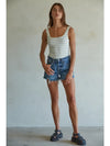 Jade Distressed Denim Shorts