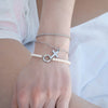 Bracelet - Beaded Pearl w/ Charm Holder