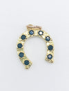 Black Rhinestone Horseshoe