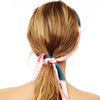 Floral Printed Pleated Silky Scarf