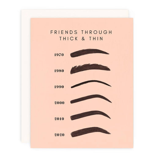 Thick & Thin Greeting Card