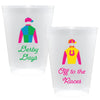 Off To the Races Derby Frost Flex Plastic Cups (10)