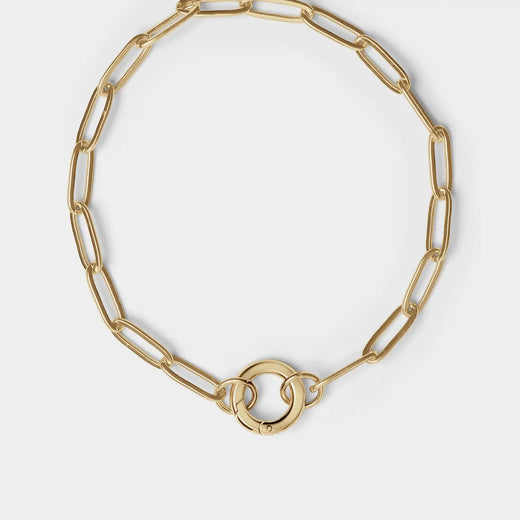Bracelet - 6.5" Paperclip with Charm Keeper