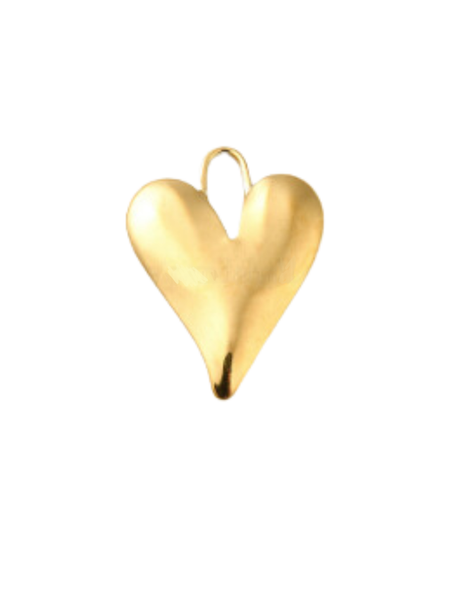 * Gold Statement Heart Charm