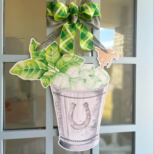 Mint Julep Door Hanger