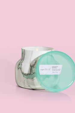 8oz Coconut Santal Modern Marble Petite Jar