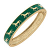 Virginia Enamel Equestrian Hinge Bangle
